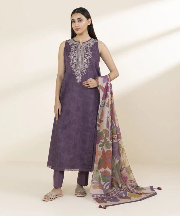 2 Piece - Embroidered Lawn Suit