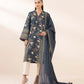 2 Piece - Embroidered Cotton Suit