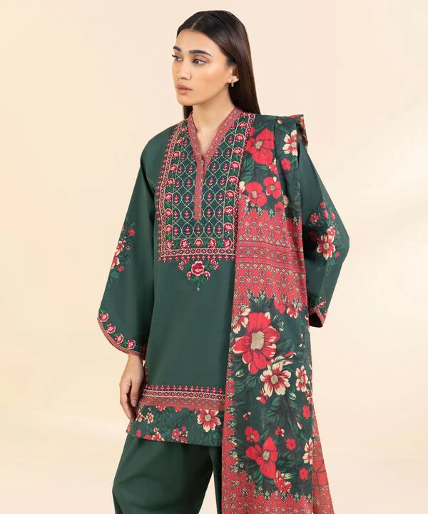 3 Piece - Embroidered Lawn Suit