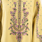 2 Piece - Embroidered Cotton Suit
