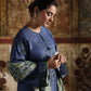2 Piece - Embroidered Cotton Suit