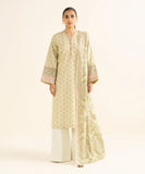 2 Piece - Embroidered Light Khaddar Suit