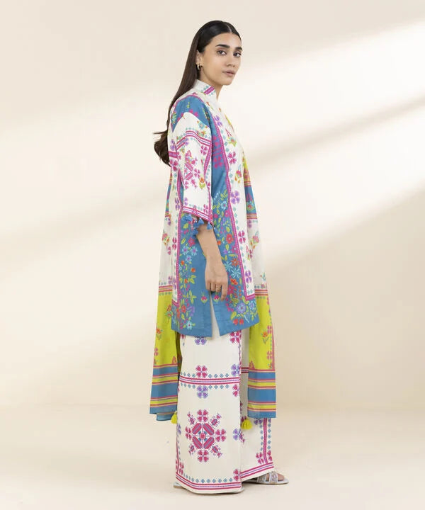 3 Piece - Printed Lawn Suit