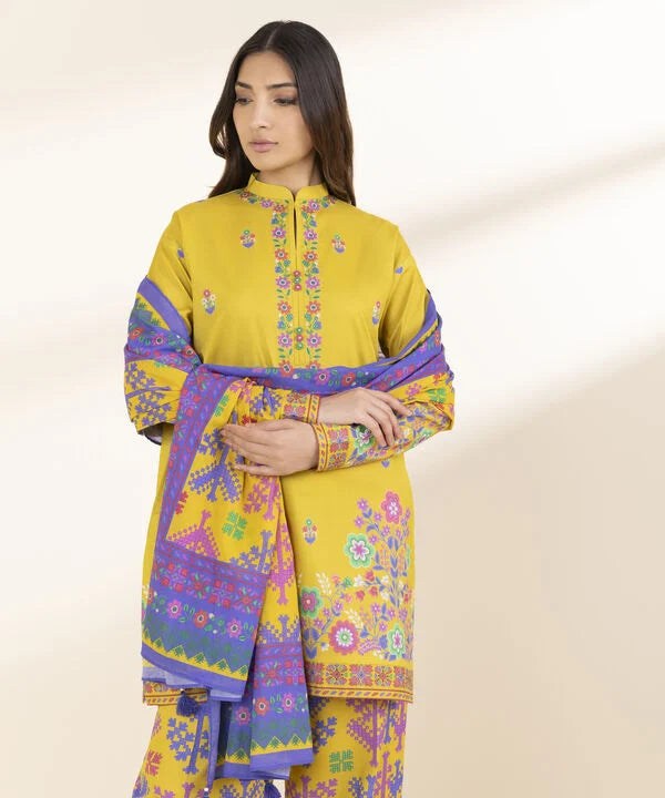 3 Piece - Printed Lawn Suit