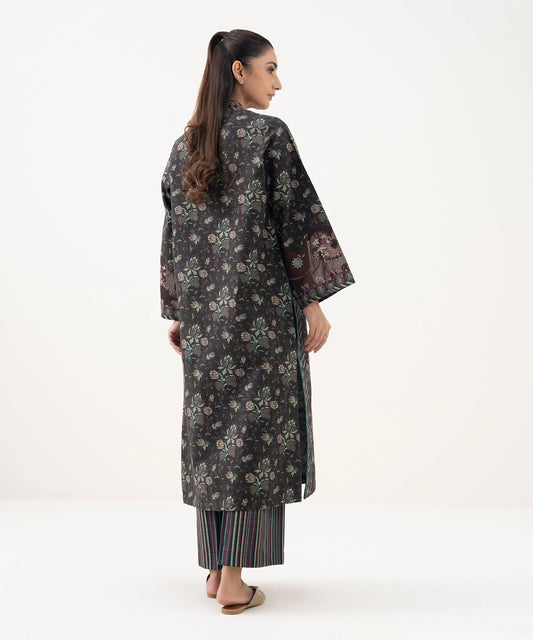 3 Piece - Embroidered Khaddar Suit