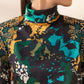 2 Piece - Embroidered Satin Suit