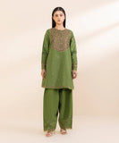 2 Piece - Embroidered Zari Khaddar Suit