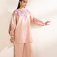 2 Piece - Embroidered Crosshatch Suit