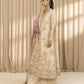 3 Piece - Embroidered Raw Silk Suit
