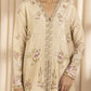 3 Piece - Embroidered Raw Silk Suit