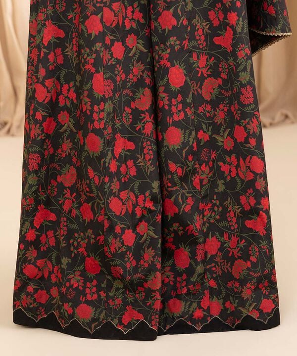3 Piece - Embroidered Silk Suit
