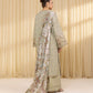 3 Piece - Embroidered Cotton Jacquard Suit