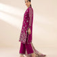 3 Piece - Embroidered Organza Suit