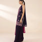 3 Piece - Embroidered Net Suit