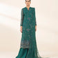 3 Piece - Embroidered Net Suit