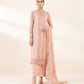 3 Piece - Embroidered Chiffon Suit