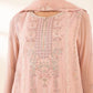 3 Piece - Embroidered Chiffon Suit