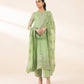 3 Piece - Embroidered Chiffon Suit