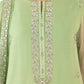 3 Piece - Embroidered Chiffon Suit