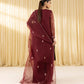 3 Piece - Embroidered Organza Suit
