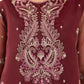 3 Piece - Embroidered Organza Suit