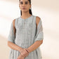 3 Piece - Embroidered Chiffon Suit