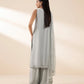 3 Piece - Embroidered Chiffon Suit