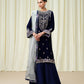 3 Piece - Embroidered Velvet Suit