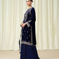 3 Piece - Embroidered Velvet Suit