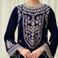 3 Piece - Embroidered Velvet Suit