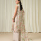 3 Piece - Embroidered Chiffon Suit