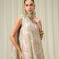 3 Piece - Embroidered Chiffon Suit