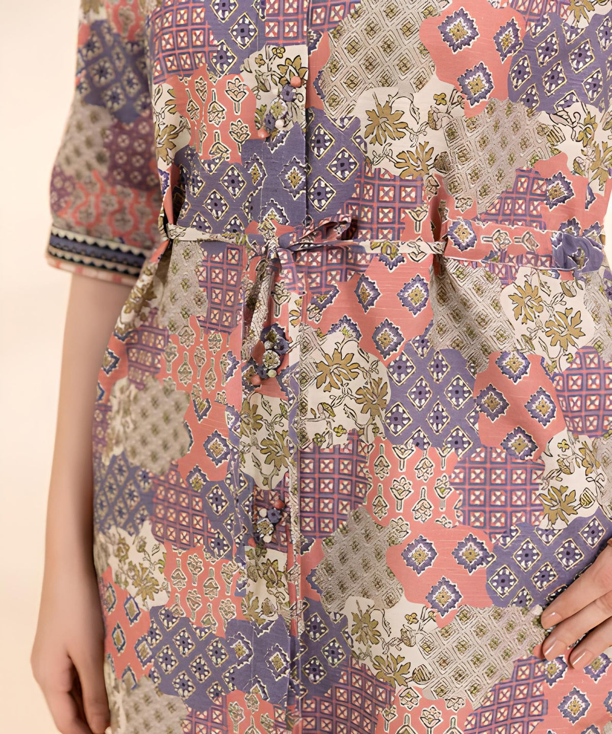 3 Piece - Printed Light Khaddar Suit