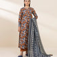 3 Piece - Printed Khaddar Suit