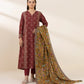 3 Piece - Printed Khaddar Suit