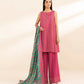 3 Piece - Printed Khaddar Suit