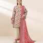 3 Piece - Printed Khaddar Suit
