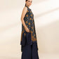 3 Piece - Printed Linen Suit