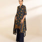 3 Piece - Printed Linen Suit