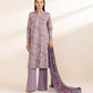 3 Piece - Printed Cotton Viscose Suit