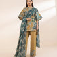 3 Piece - Printed Cotton Suit