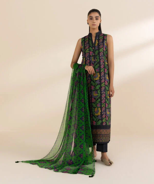 3 Piece - Printed Lawn Suit