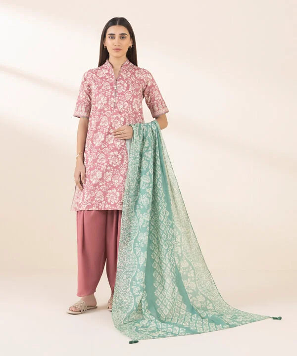 3 Piece - Printed Lawn Suit