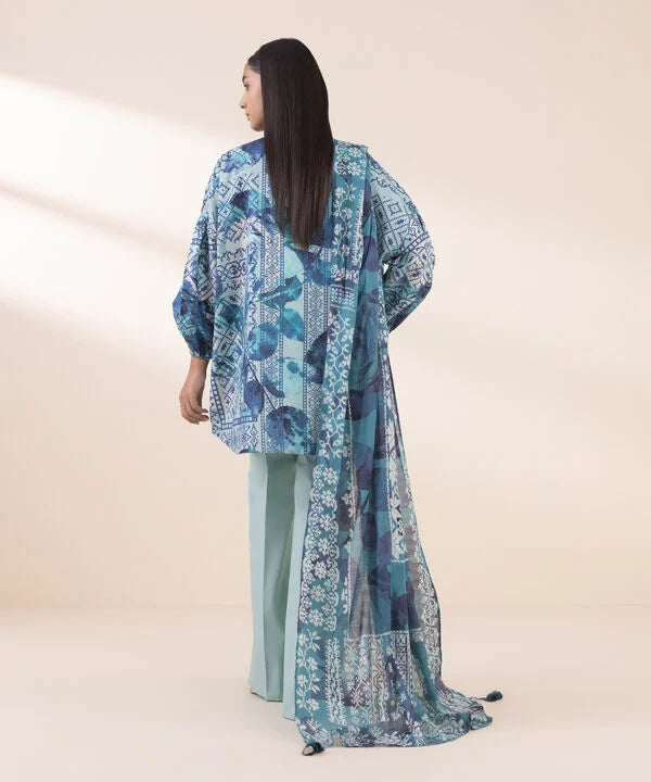 3 Piece - Printed Lawn Suit