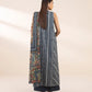 3 Piece - Printed Zari Lawn Suit