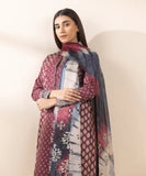 3 Piece - Printed Cotton Viscose Suit