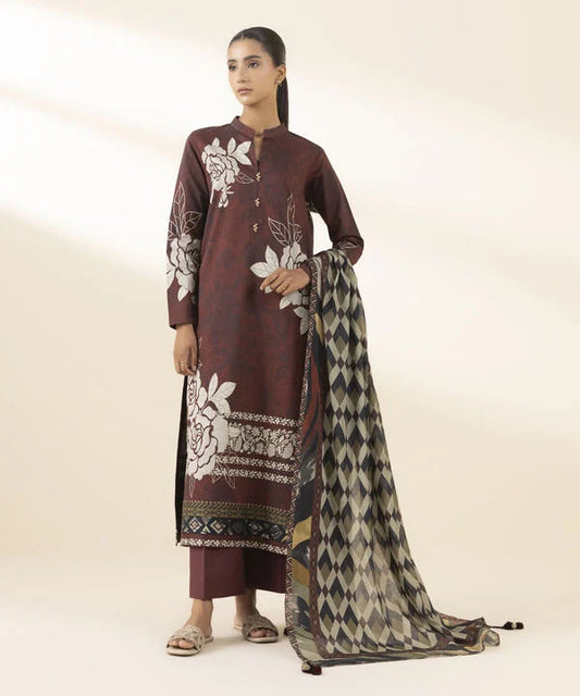 3 Piece - Printed Lawn Suit