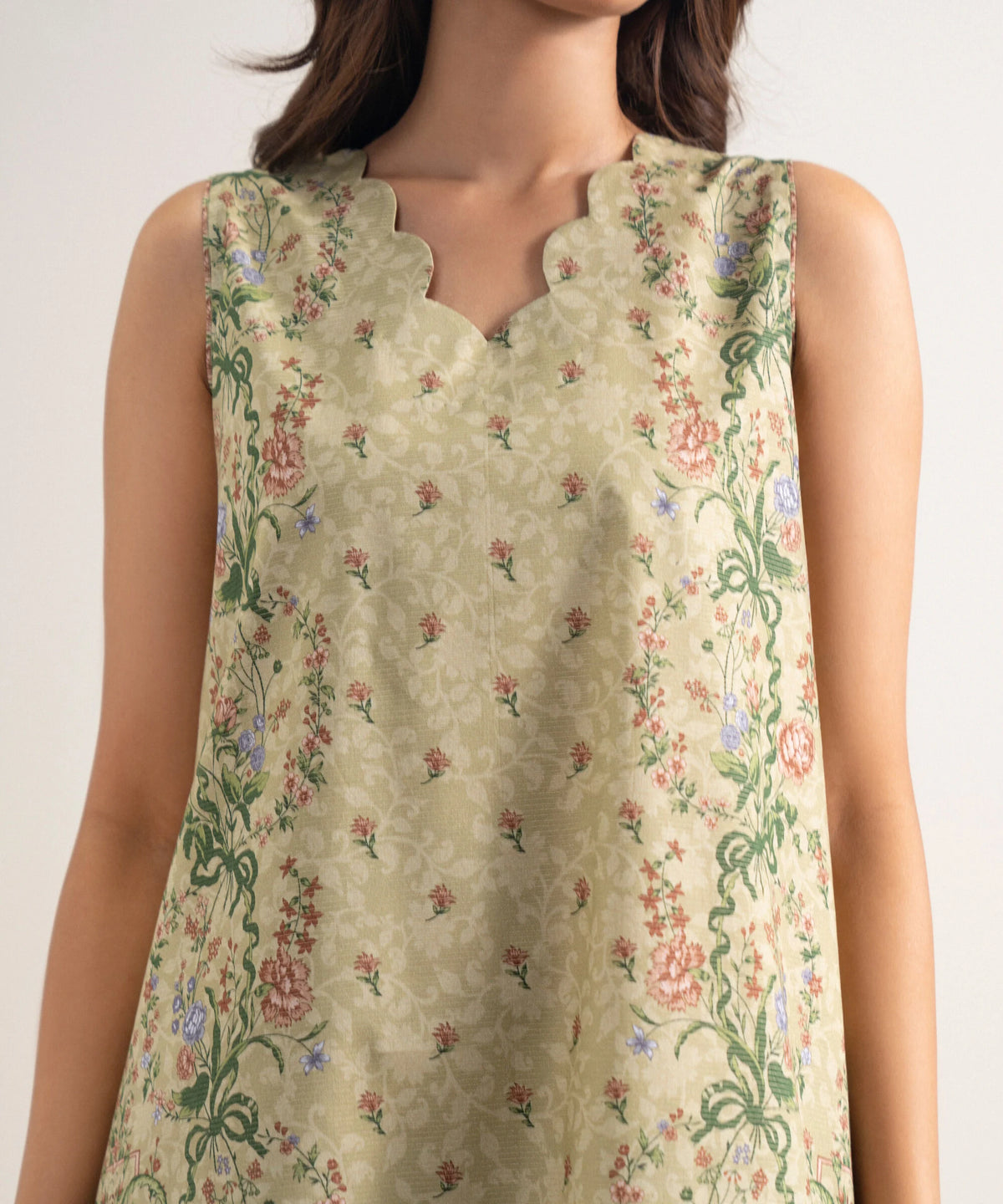 3 Piece - Printed Zari Lawn Suit