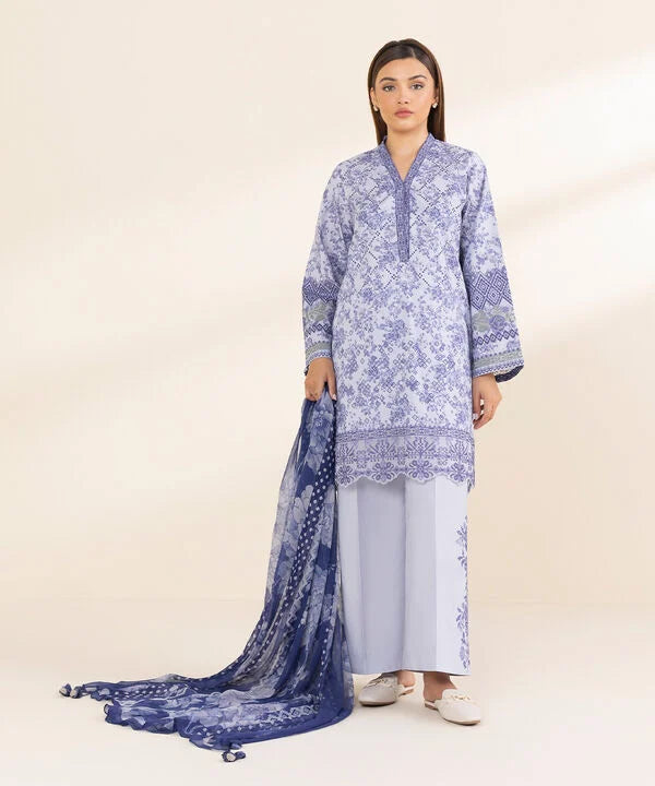 3 Piece - Embroidered Lawn Suit