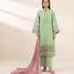 3 Piece - Embroidered Dobby Suit